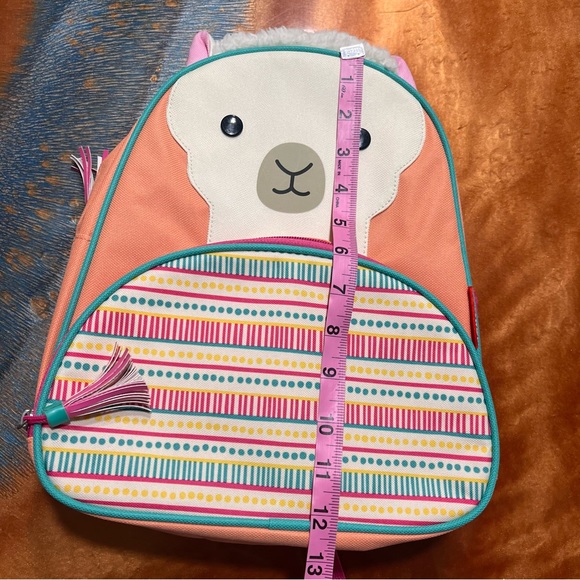 Skip Hop Zoo Llama Colorful Toddler child backpack tassel zipper pulls - Picture 10 of 14